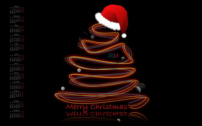 Обои картинки фото календари, праздники,  салюты, 2018, шапка