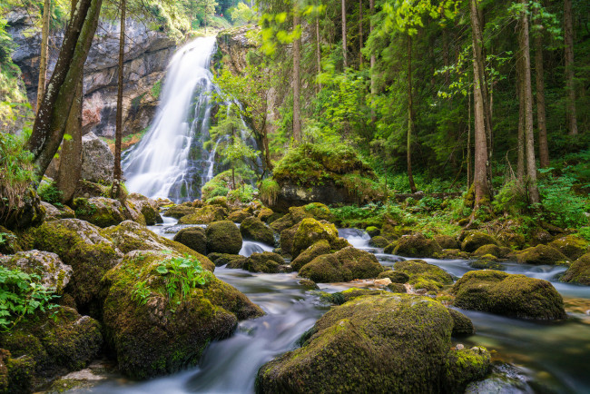 Обои картинки фото природа, водопады, простор