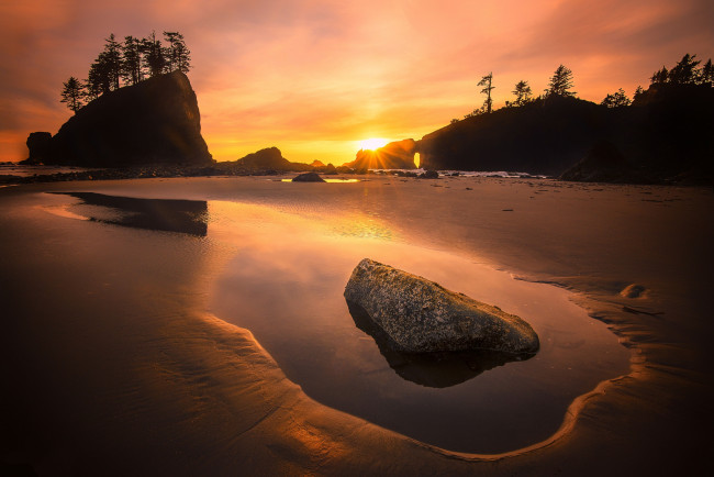 Обои картинки фото природа, восходы, закаты, простор