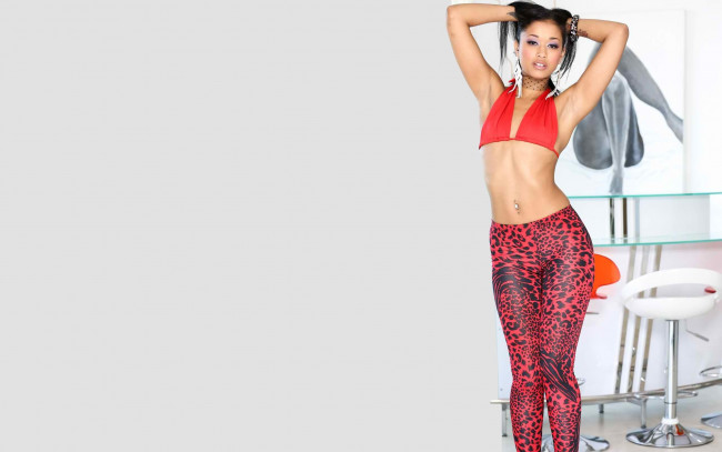 Обои картинки фото skin diamond, девушки, skin, diamond, девушка, модель, брюнетка, красотка, смуглая, поза, флирт, тату, татуировка, пирсинг, взгляд, макияж