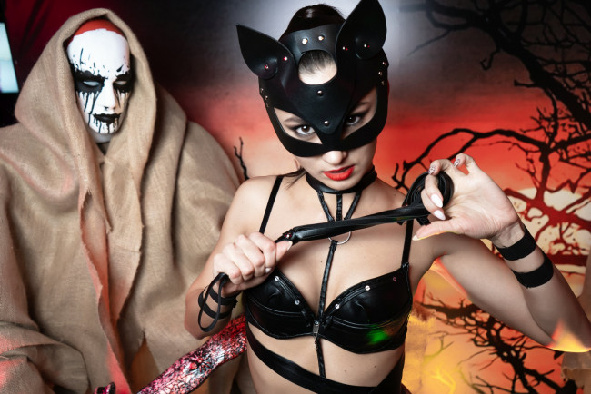 Обои картинки фото девушки, - креатив,  косплей, golden, girls, ночной, клуб