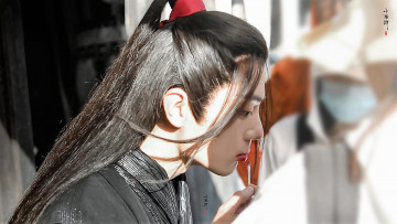 Картинка мужчины xiao+zhan лицо образ губы