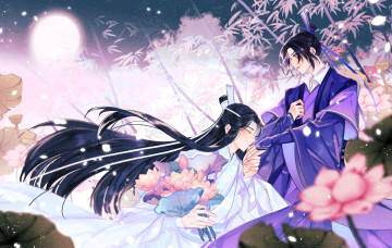 Картинка аниме mo+dao+zu+shi лань сичэнь цзян чэн бамбук лотосы