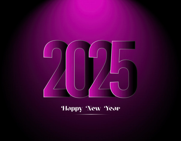 Обои картинки фото праздничные, - разное , новый год, фиолетовый, фон, новый, 2025, год, cчастливoго, новoго, года