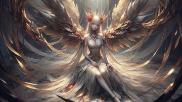 обоя фэнтези, ангелы, нейросети, графика, нейроарт, ai, art, нейронные, сети, рисунки, нейро, искусство, нейрографика, graphics, neuroart, neural, networks, drawings, neuro, neurography