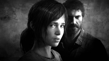 обоя видео игры, the last of us, девушка, мужчина, лица
