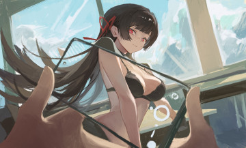 обоя аниме, wuthering waves, девушка