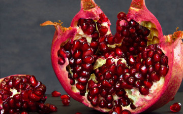 обоя еда, гранат, фрукт, зерна