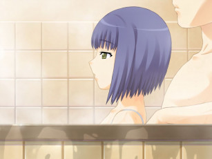 Картинка аниме promising to the blue sky