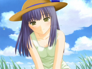 Картинка аниме promising to the blue sky