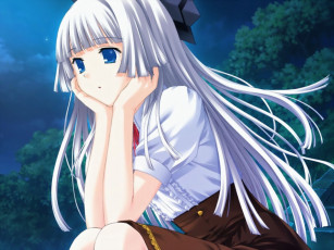 Картинка аниме promising to the blue sky