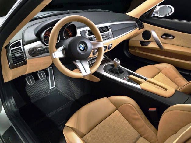 Обои картинки фото bmw, z4, coupe, concept, автомобили, спидометры, торпедо