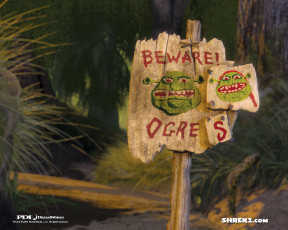 обоя мультфильмы, shrek