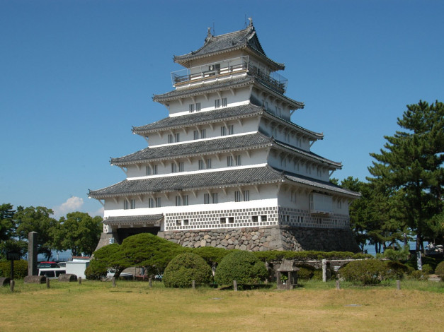 Обои картинки фото города, замки, Японии