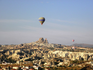 Картинка kapadokiya turkey города панорамы