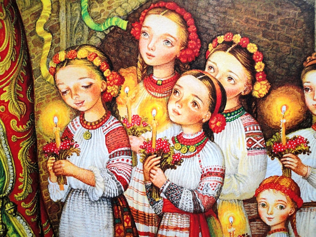 Обои картинки фото екатерина, штанко, иллюстрации, украинским, народным, сказкам, рисованные