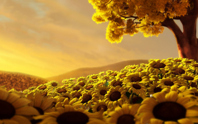 Обои картинки фото 3д, графика, flowers, цветы