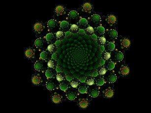 Картинка 3д графика fractal фракталы фон