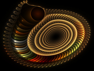 Картинка 3д графика fractal фракталы фон узор