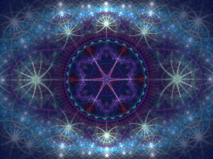 Картинка 3д графика fractal фракталы узор фон