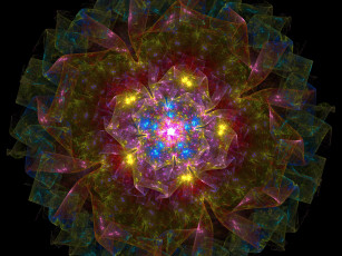 Картинка 3д графика fractal фракталы узор фон