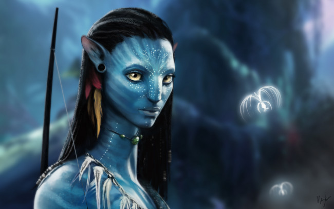 Обои картинки фото фэнтези, существа, avatar, neytiri
