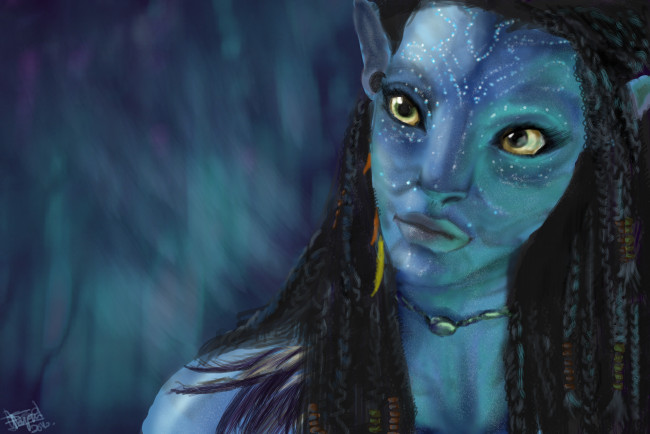 Обои картинки фото фэнтези, существа, neytiri, avatar