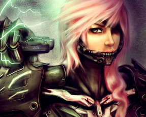 Картинка фэнтези роботы киборги механизмы lightning