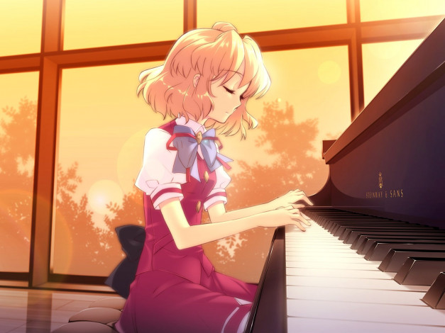 Обои картинки фото аниме, flyable, heart