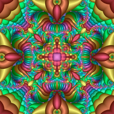 Картинка 3д+графика fractal+ фракталы фон цвета узор