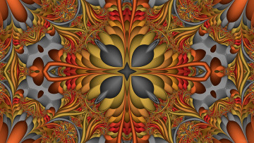 Картинка 3д+графика fractal+ фракталы фон цвета узор