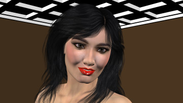 Картинка 3д+графика portraits+ портрет взгляд девушка