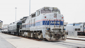 Картинка техника поезда вагоны локомотив рельсы железная дорога пассажирский состав