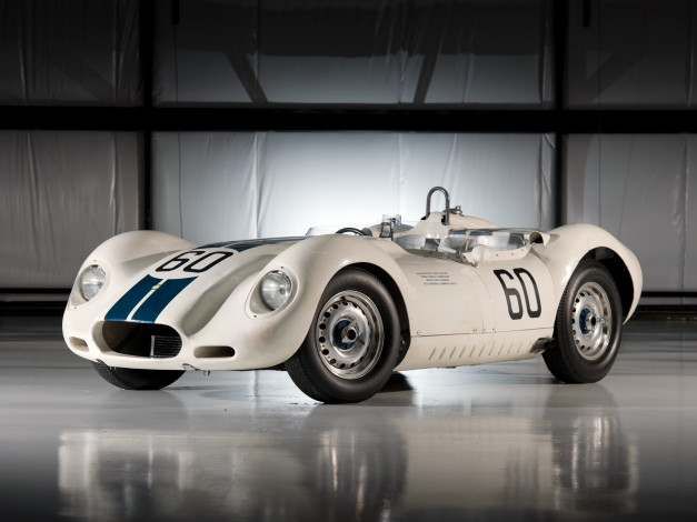 Обои картинки фото автомобили, lister, 1957, knobbly, sports, racing, car