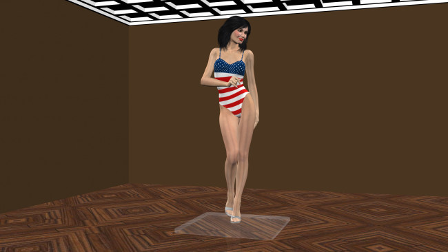 Обои картинки фото 3д графика, people , люди, девушка, купальник