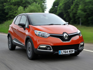 Картинка автомобили renault captur красный uk-spec 2013г