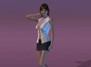 Картинка 3д+графика люди+ people фон взгляд девушка