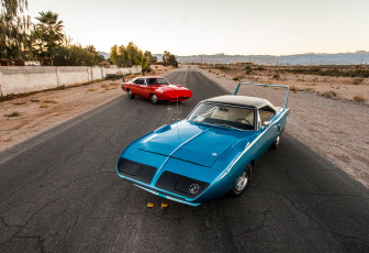 обоя автомобили, разные вместе, plymouth, dodge