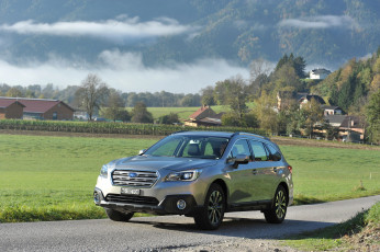Картинка автомобили subaru outback 2-0d 2015г серый