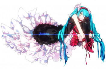 Картинка аниме vocaloid hatsune miku mochi kokologic jpeg artifacts