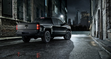 обоя автомобили, chevrolet, 2015г, double, cab, midnight, lt, z71, silverado, темный, gmtk2