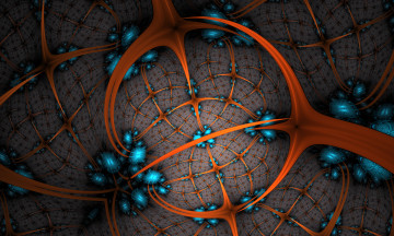 Картинка 3д+графика фракталы+ fractal цвета фон узор