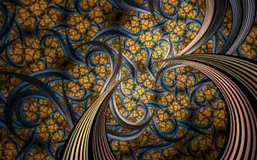 Картинка 3д+графика фракталы+ fractal цвета фон узор