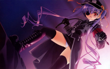 Картинка аниме carnelian плащ хлыст кепка взгляд девушка арт