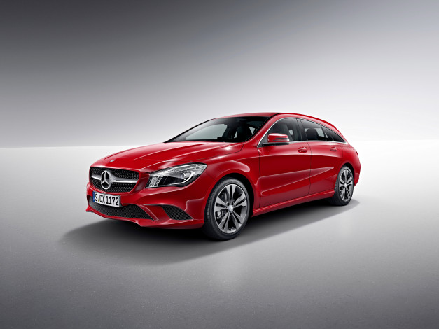 Обои картинки фото 2014 mercedes-benz cla shooting brake, автомобили, mercedes-benz, тюнинг, металлик, красный