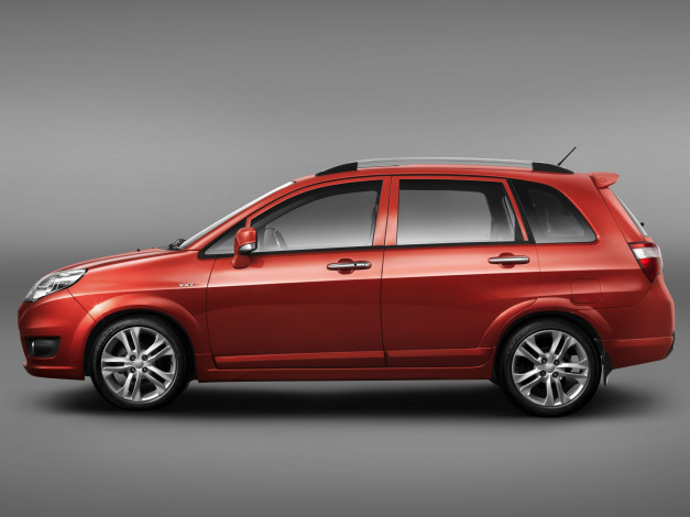 Обои картинки фото автомобили, -unsort, liana, changhe, a6, красный, 2013г