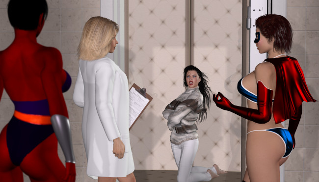 Обои картинки фото amazon arrow, 3д графика, фантазия , fantasy, девушки, взгляд, фон, разговор