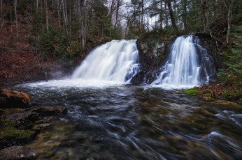 Картинка природа водопады река лес водопад