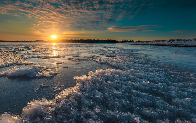 Обои картинки фото природа, восходы, закаты, рассвет