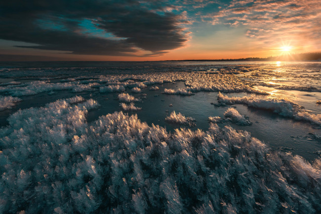 Обои картинки фото природа, восходы, закаты, рассвет